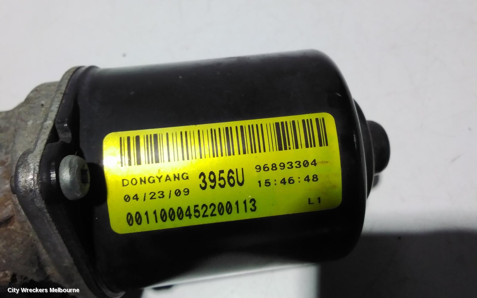HOLDEN CRUZE WIPER MOTOR, JG, 03/2009 - 02/2011