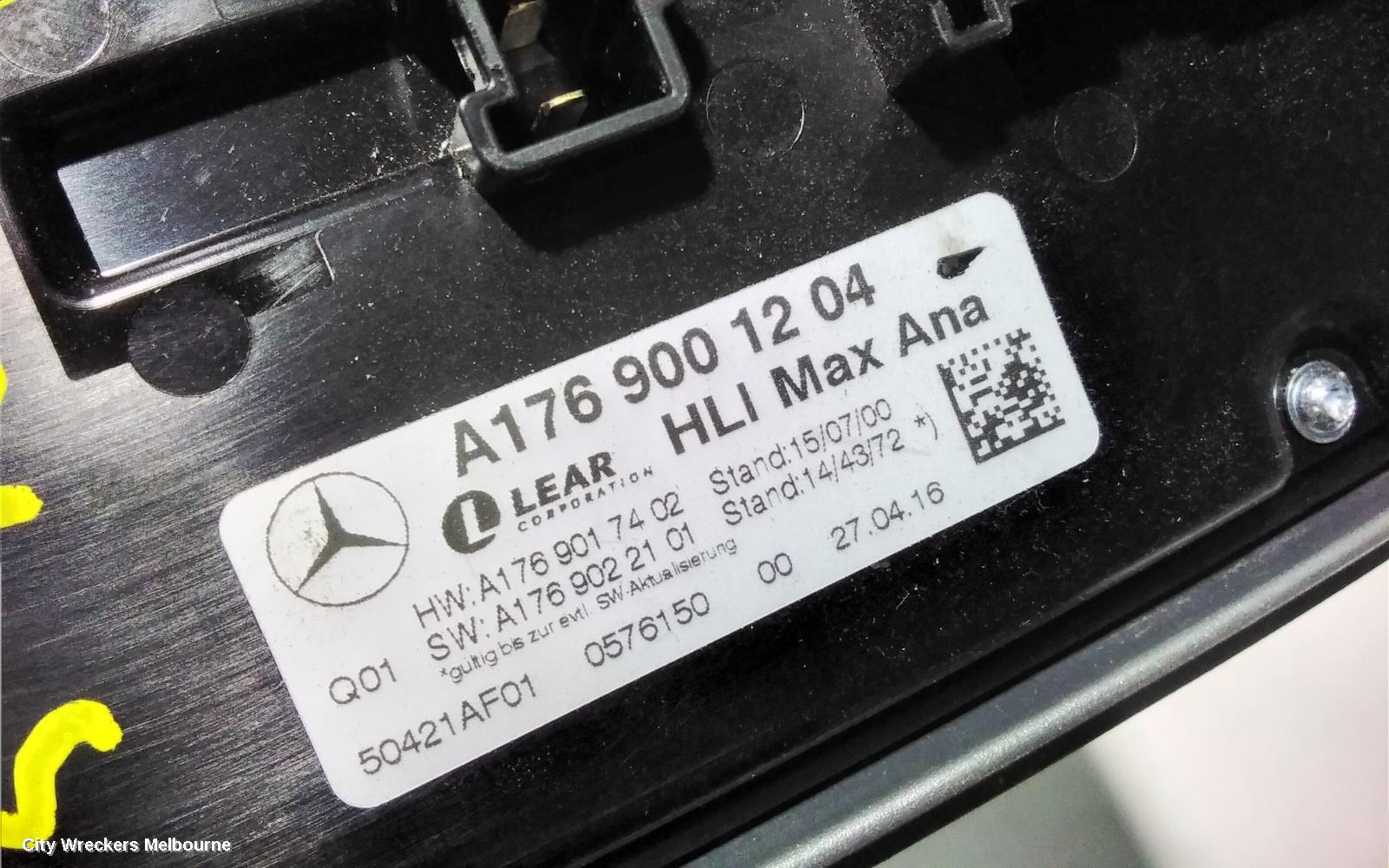MERCEDES CLA CLASS, C117, 10/2013 - 02/2019, A176 900 12 04 LED HEADLIGHT DRIVER MODULE CONTROL COMPUTER BALLAST : 92369
