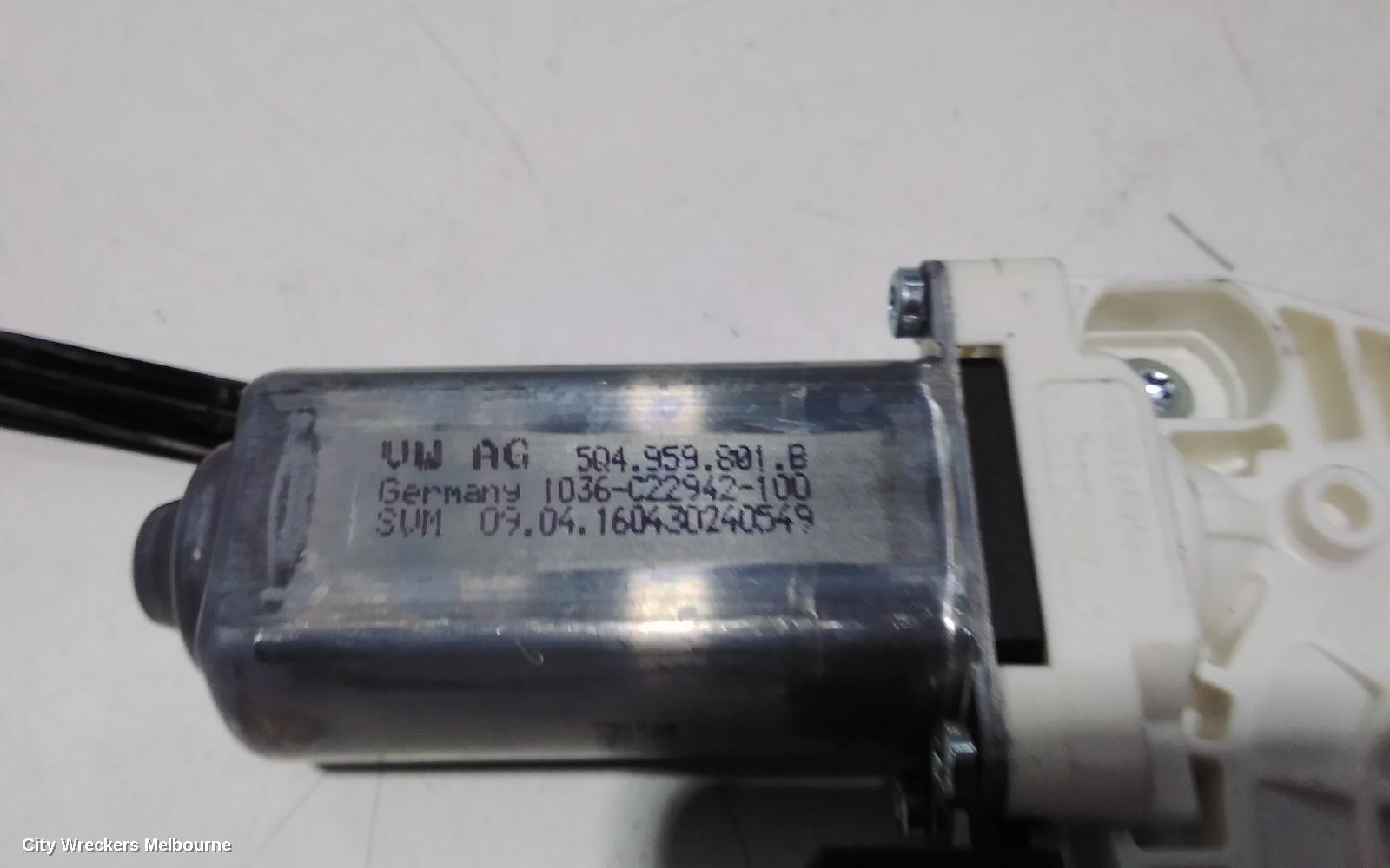 VOLKSWAGEN PASSAT LEFT FRONT WINDOW REG/MOTOR, DOOR REG ASSY (REG AND MOTOR), B8/MK7, 06/2015 ONWARDS
