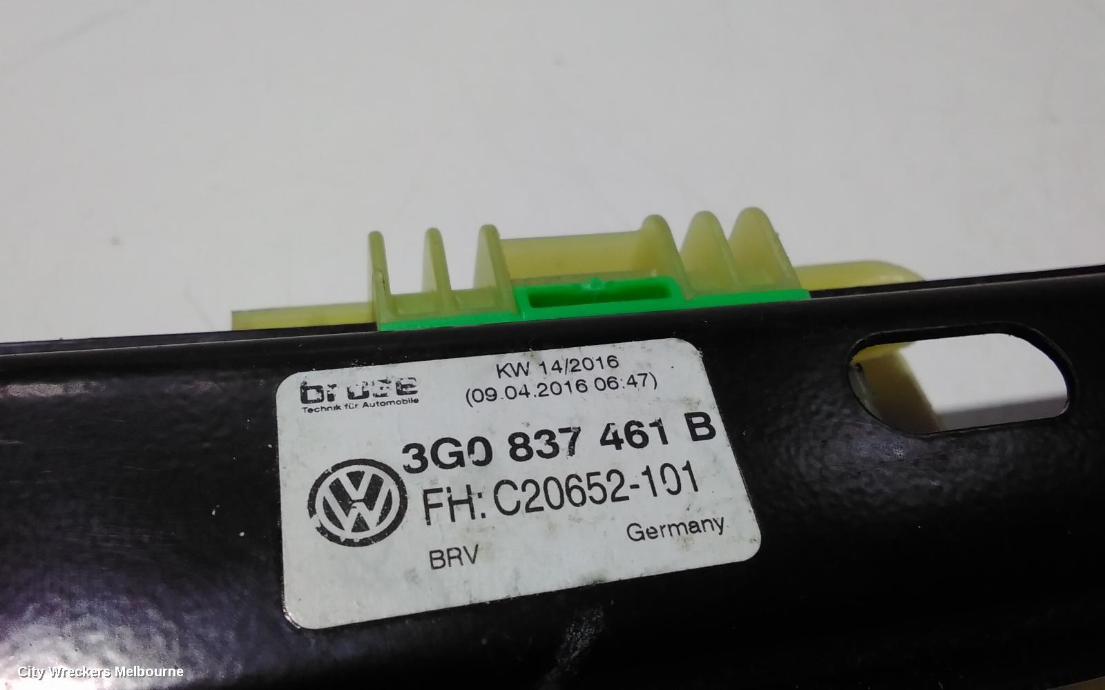 VOLKSWAGEN PASSAT LEFT FRONT WINDOW REG/MOTOR, DOOR REG ASSY (REG AND MOTOR), B8/MK7, 06/2015 ONWARDS