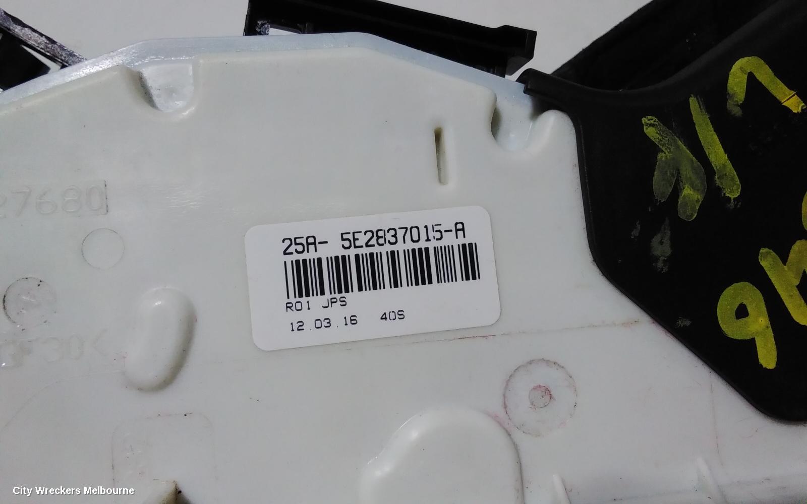 VOLKSWAGEN PASSAT DOOR/BOOT/GATE LOCK, LEFT FRONT DOOR LOCK, B8/MK7, 06/2015 ONWARDS