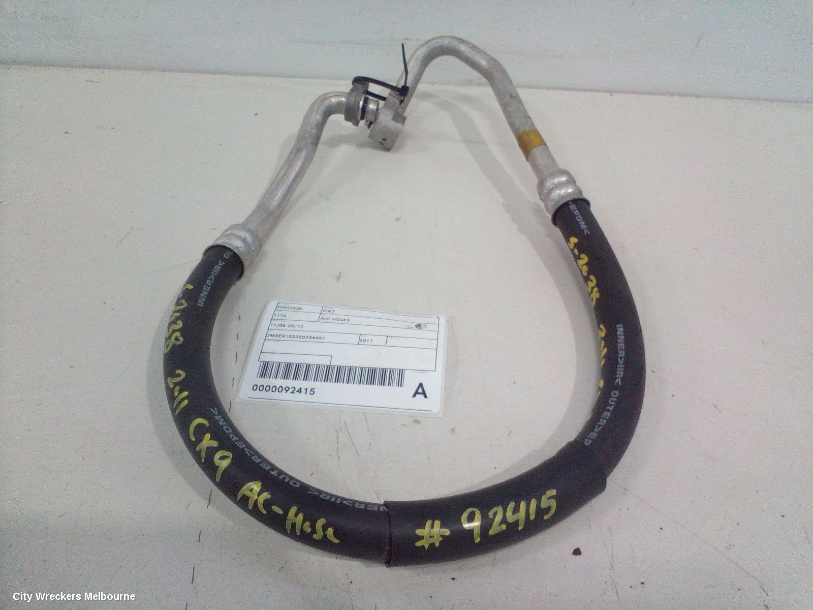 MAZDA CX7 A/C HOSES, PETROL, 2.3, COMPRESSOR TO CONDENSER, ER, 11/2006 - 02/2012
