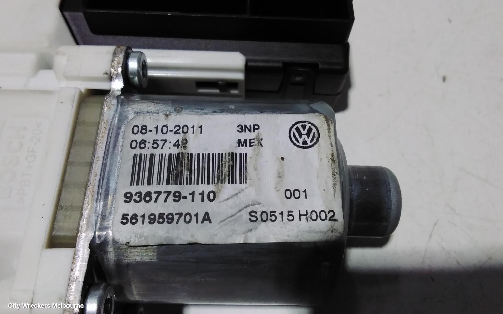 VOLKSWAGEN JETTA LEFT FRONT WINDOW REG/MOTOR, 1B, 02/2011 - 12/2017
