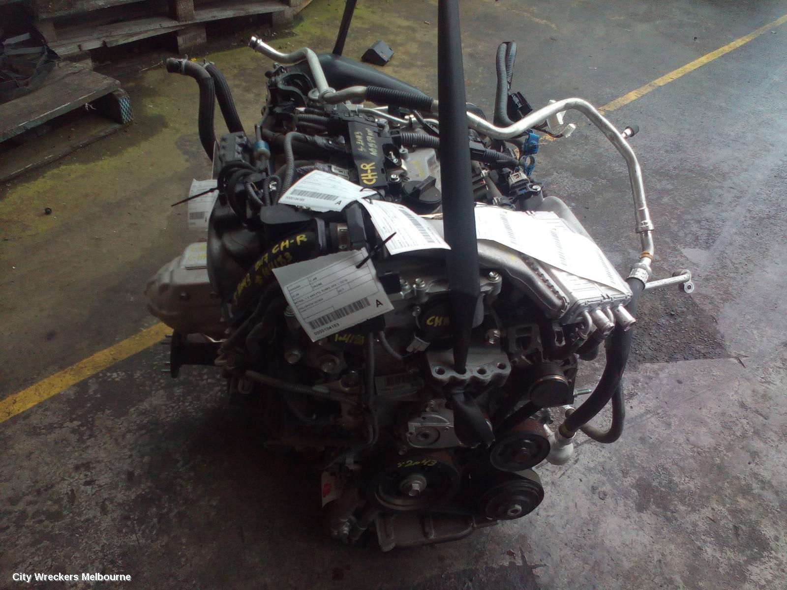 TOYOTA C-HR ENGINE, PETROL, 1.2, 8NR-FTS, TURBO, GEN 1, 12/2016 ONWARDS