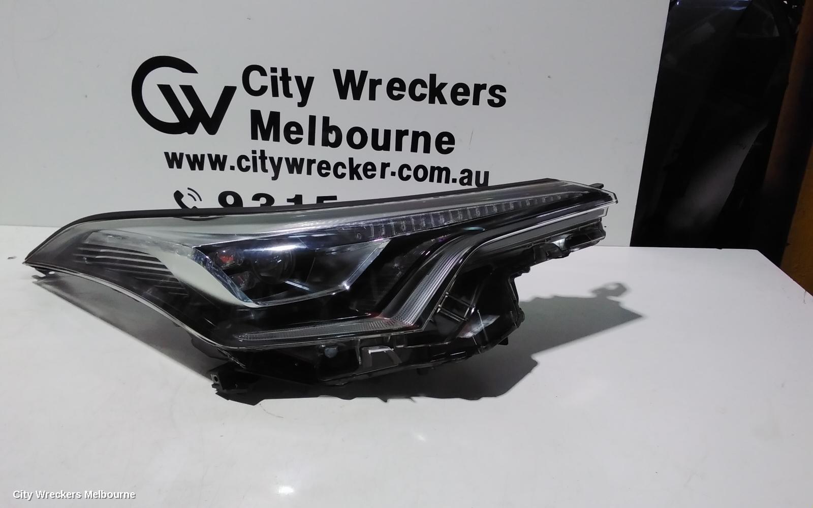 TOYOTA C-HR RIGHT HEADLAMP, GEN 1, LED TYPE, 12/2016 - 09/2019