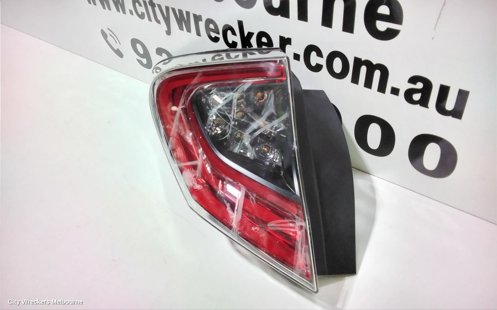 TOYOTA C-HR LEFT TAILLIGHT, GEN 1, LED TYPE, GREY TYPE SURROUND, 12/2016 - 09/2019