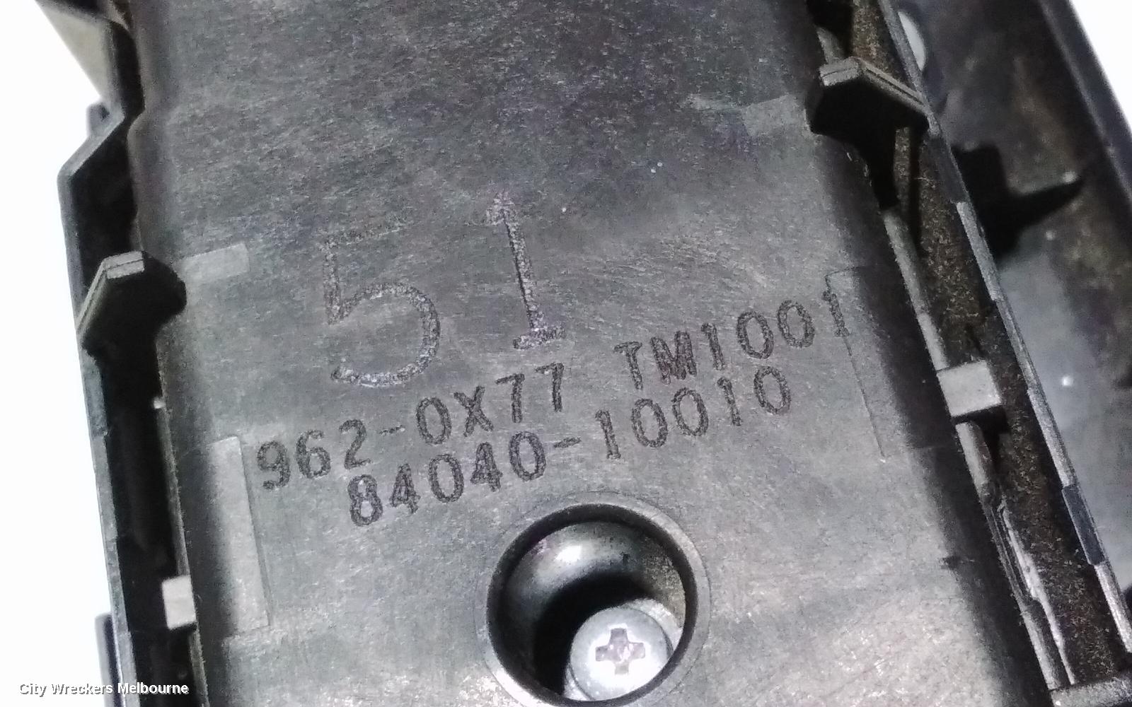 TOYOTA C-HR PWR DR WIND SWITCH, RH FRONT (MASTER SWITCH), AUTO TYPE, GEN 1, 12/2016 - 09/2023