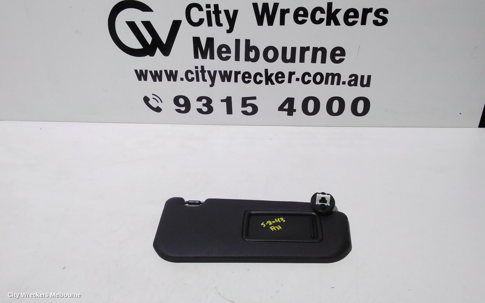 TOYOTA C-HR SUNVISOR, RH SIDE, GEN 1, 12/2016 ONWARDS