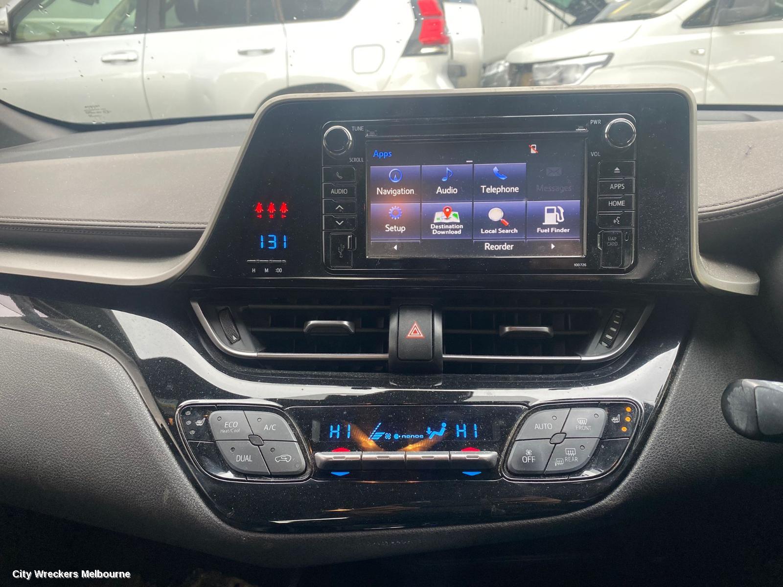 TOYOTA C-HR RADIO/CD/DVD/SAT/TV, TOUCH DISPLAY UNIT, GEN 1, 12/2016 - 09/2019
