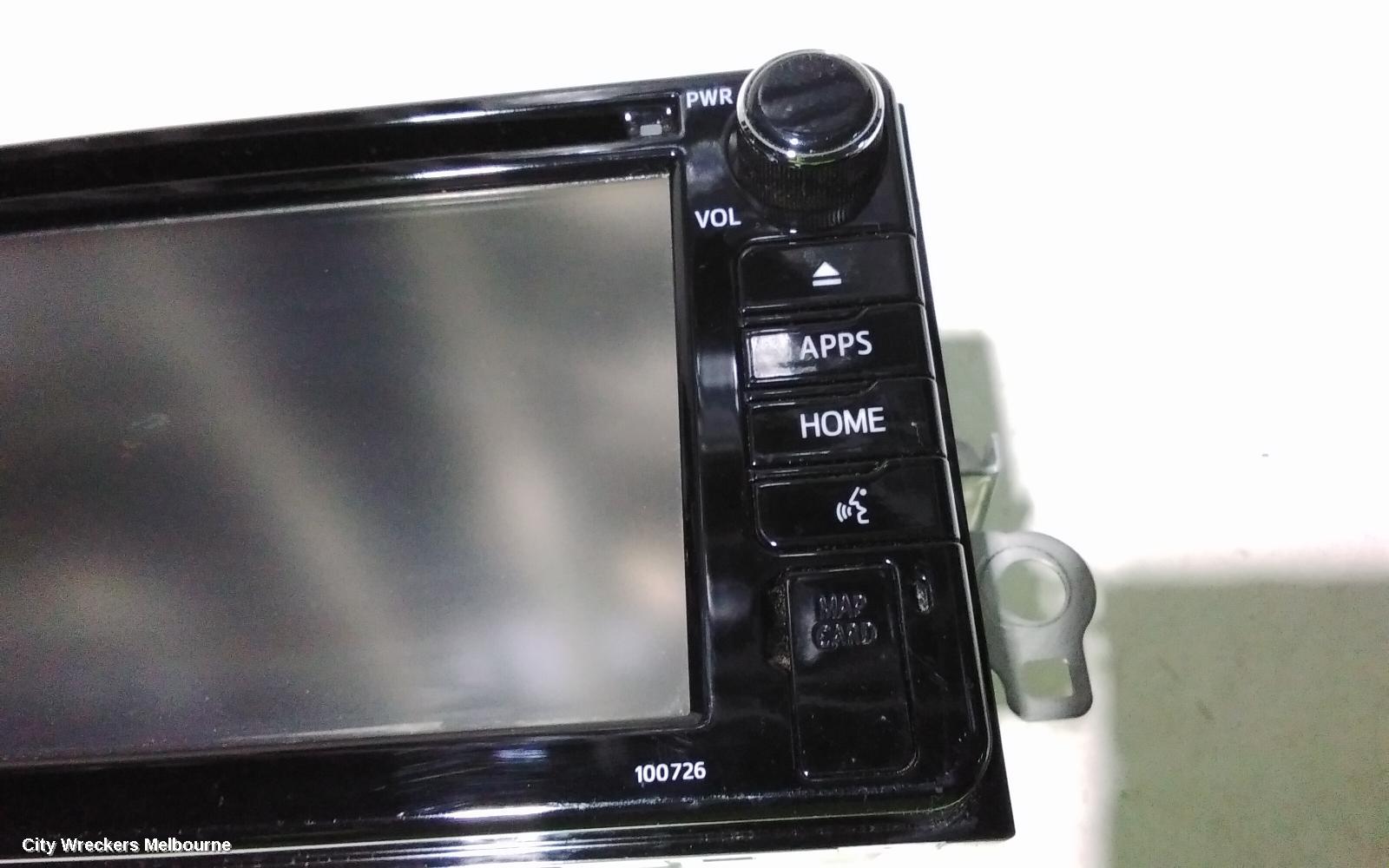 TOYOTA C-HR RADIO/CD/DVD/SAT/TV, TOUCH DISPLAY UNIT, GEN 1, 12/2016 - 09/2019
