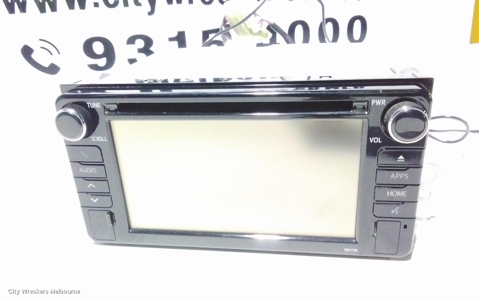 TOYOTA C-HR RADIO/CD/DVD/SAT/TV, TOUCH DISPLAY UNIT, GEN 1, 12/2016 - 09/2019