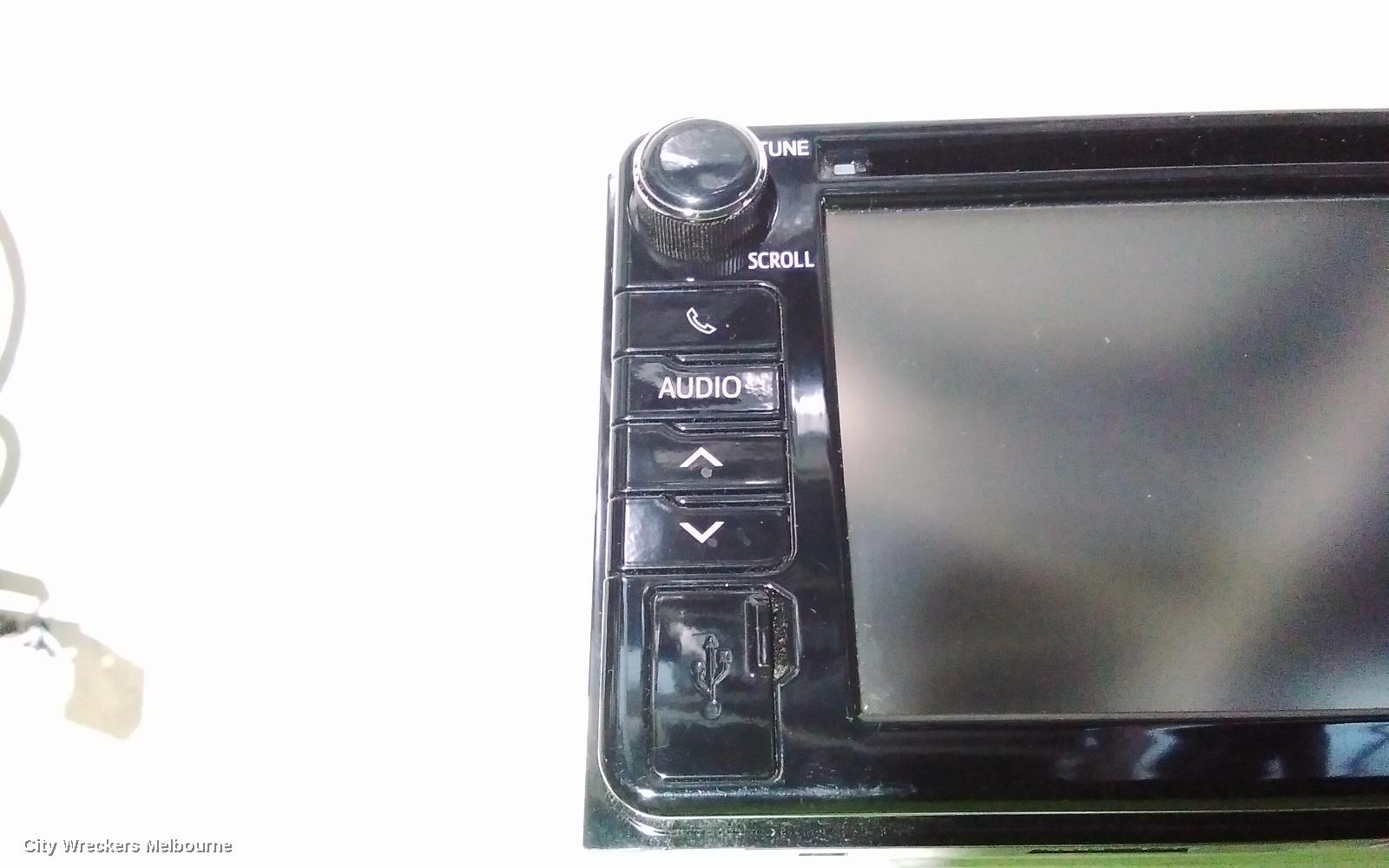 TOYOTA C-HR RADIO/CD/DVD/SAT/TV, TOUCH DISPLAY UNIT, GEN 1, 12/2016 - 09/2019