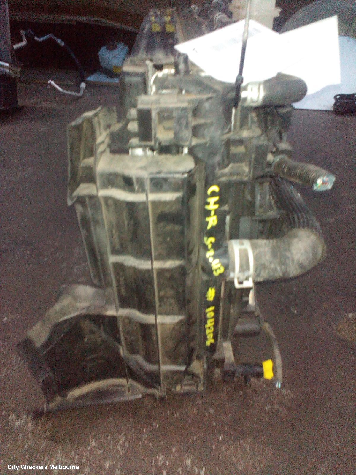 TOYOTA C-HR RADIATOR, AUTO/MANUAL, 1.2, PETROL, GEN 1, 12/2016 ONWARDS