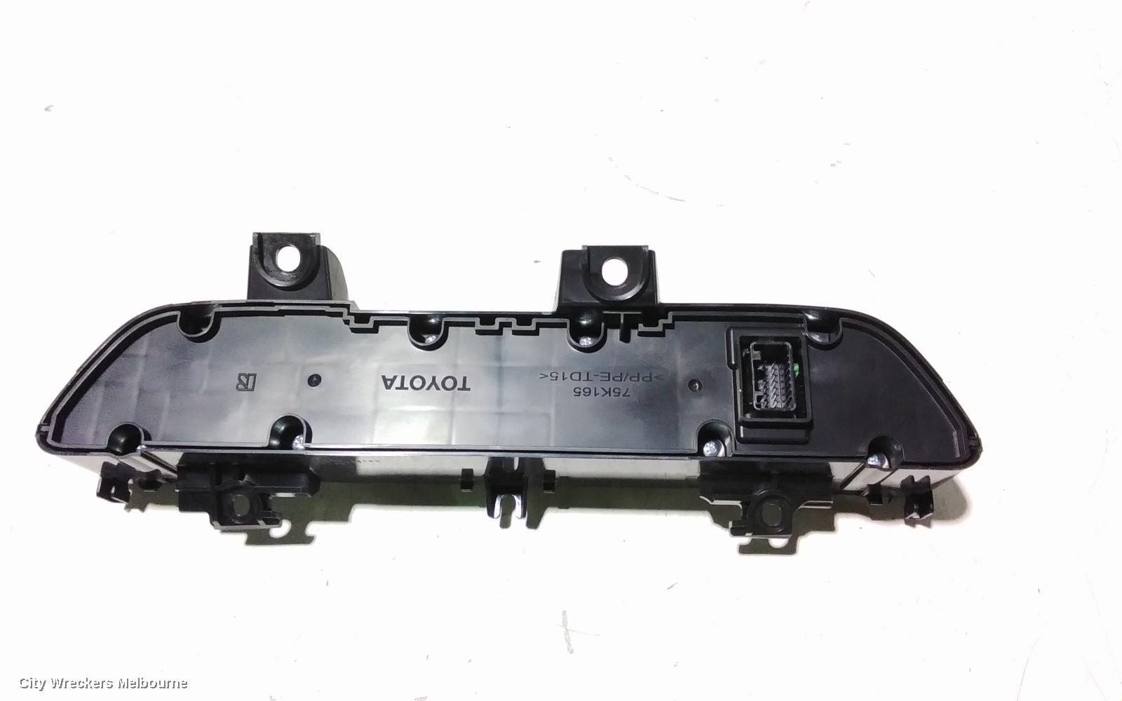 TOYOTA C-HR HEATER/AC CONTROLS, DUAL ZONE CLIMATE CONTROL TYPE, NGX10R/NGX50R/ZYX10R, 12/2016 ONWARDS