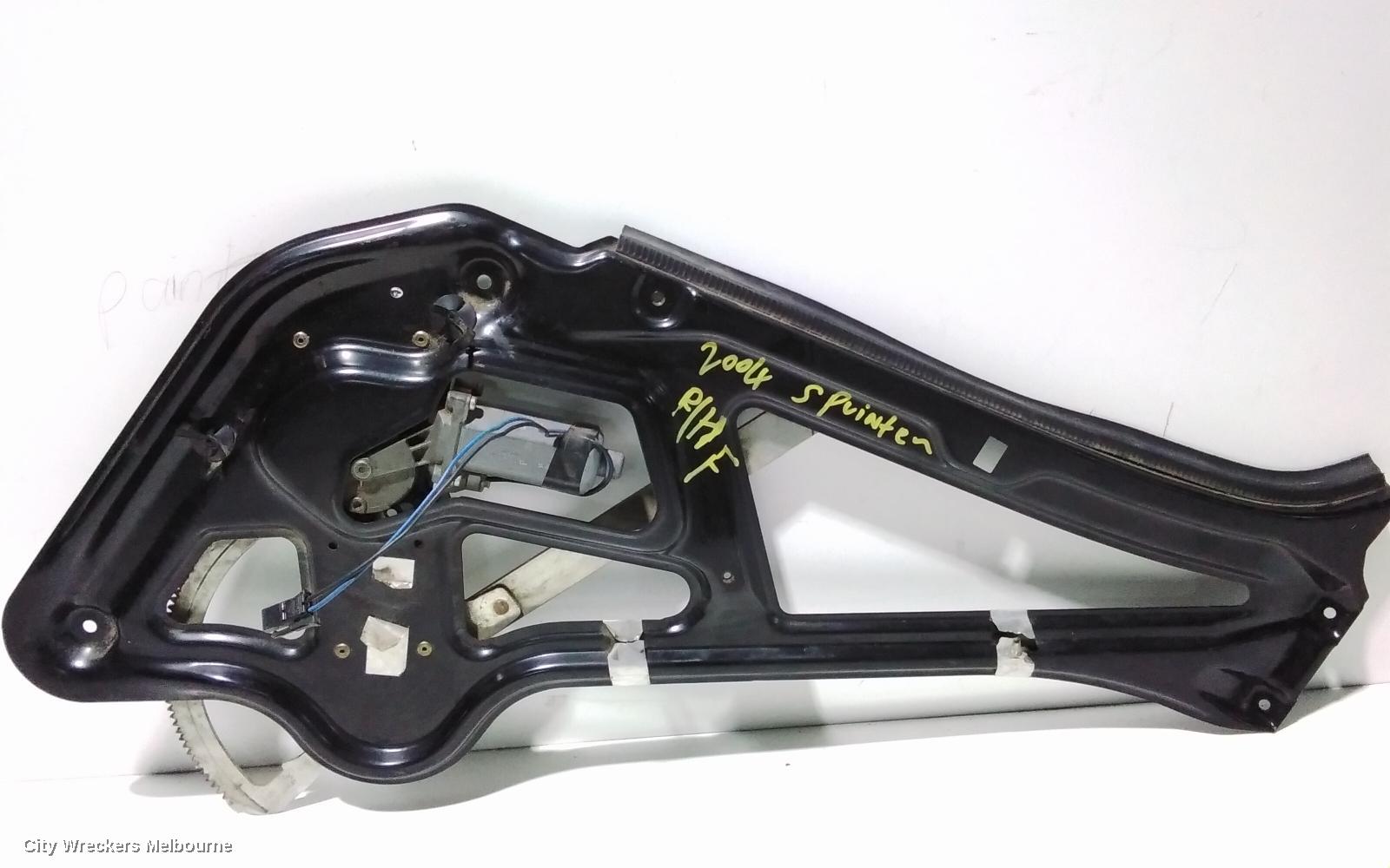 MERCEDES SPRINTER RIGHT FRONT WINDOW REG/MOTOR, POWER, 02/1998 - 10/2006