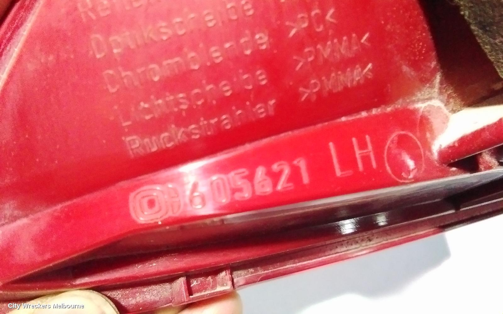 VOLKSWAGEN PASSAT REAR GARNISH, TAILGATE LAMP (LH SIDE), NON LED TYPE, 3C/MK6 B7, WAGON, 09/2010 - 05/2015