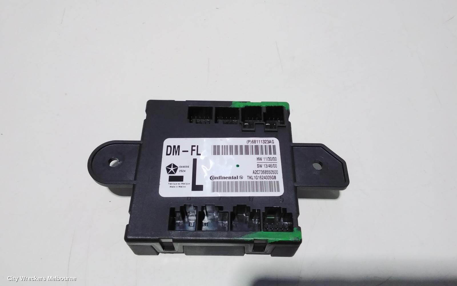 JEEP CHEROKEE, KL, 06/2014 - 11/2022, LHF DOOR JEEP ECU CONTROL MODULE UNIT 68111323AG: 92582