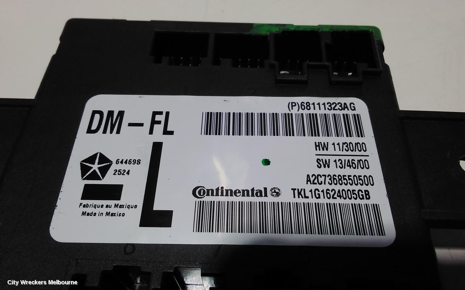 JEEP CHEROKEE, KL, 06/2014 - 11/2022, LHF DOOR JEEP ECU CONTROL MODULE UNIT 68111323AG: 92582