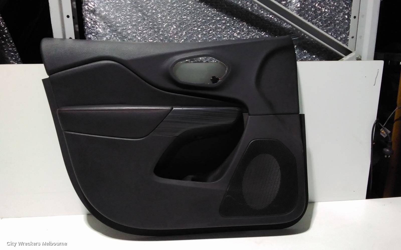 JEEP CHEROKEE DOOR TRIM, LH FRONT, KL, LEATHER, TRAILHAWK, 02/2014 - 03/2018