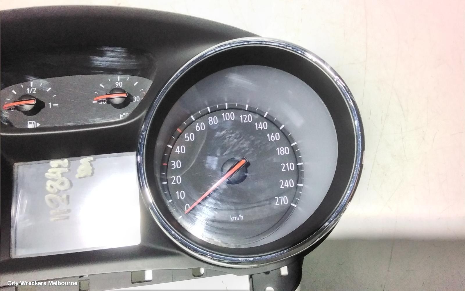 HOLDEN ASTRA INSTRUMENT CLUSTER, PETROL, AUTO T/M, BK, HATCH/WAGON, 09/2016 ONWARDS