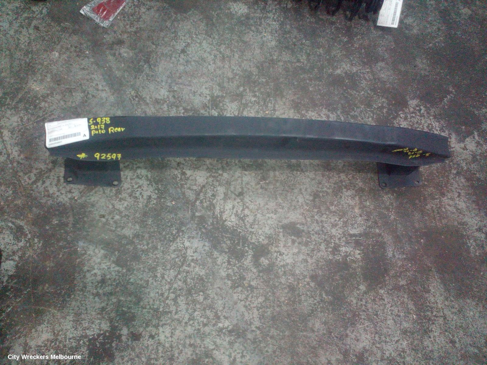 VOLKSWAGEN POLO R/BAR BRACKET/REINFO, MAIN REINFORCEMENT, 6R, 05/2010 - 09/2017