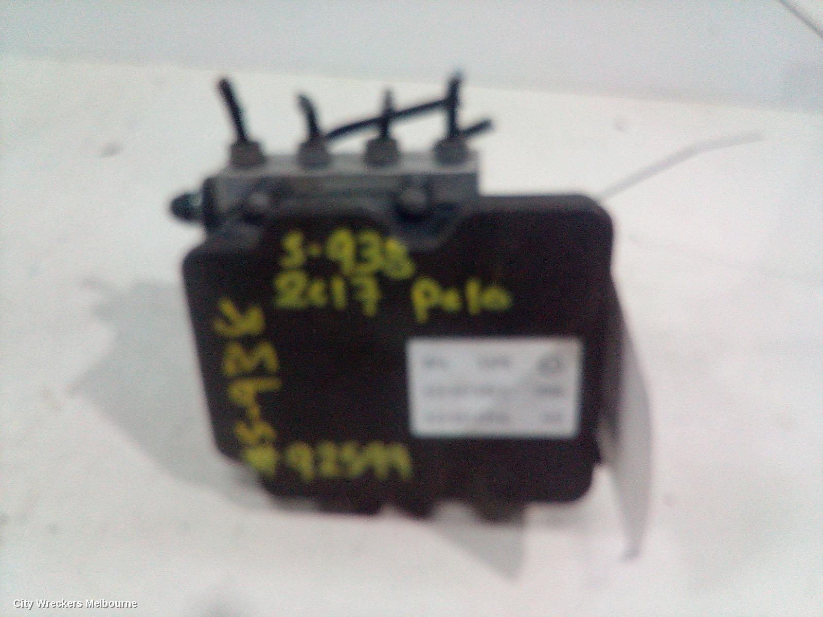 VOLKSWAGEN POLO ABS PUMP/MODULATOR, 6R, P/N 6C0907379K, 05/2014 - 09/2017