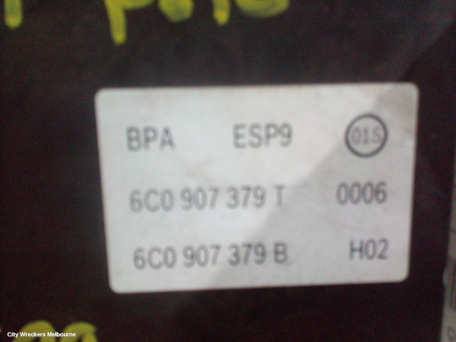 VOLKSWAGEN POLO ABS PUMP/MODULATOR, 6R, P/N 6C0907379K, 05/2014 - 09/2017