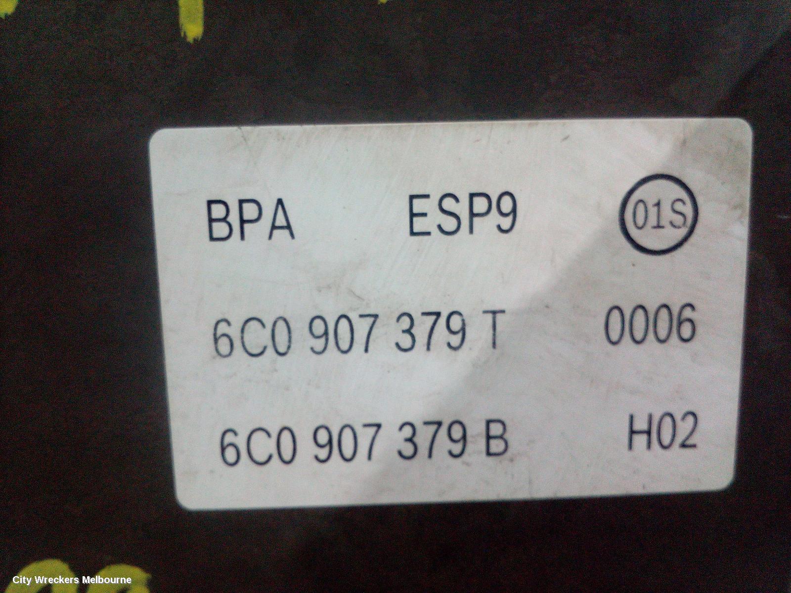 VOLKSWAGEN POLO ABS PUMP/MODULATOR, 6R, P/N 6C0907379K, 05/2014 - 09/2017