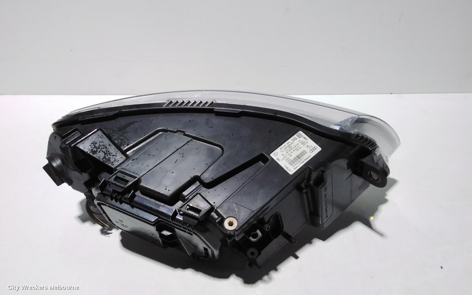 AUDI A6 LEFT HEADLAMP, C6/4F, A6/ALLROAD, HALOGEN TYPE, 10/2008 - 06/2011