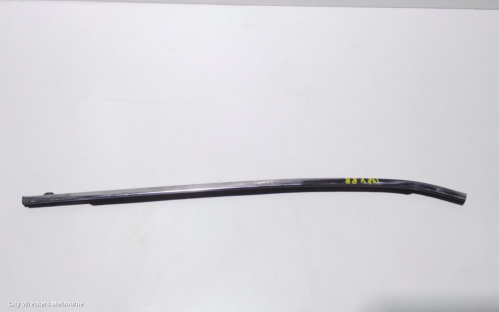 MAZDA 3 DOOR MOULD, RHR CHROM MOULD: 92655, RH REAR, RUBBER CHANNEL DOOR FRAME MOULD, HATCH, BP, 03/2019 ONWARDS