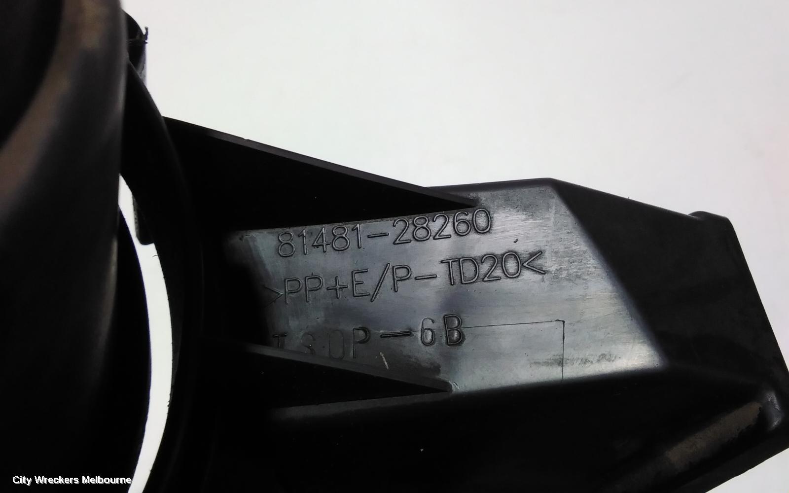 TOYOTA TARAGO RIGHT INDICATOR/FOG/SIDE, BUMPER FOGLAMP, ACR50R, 03/2006 - 06/2020
