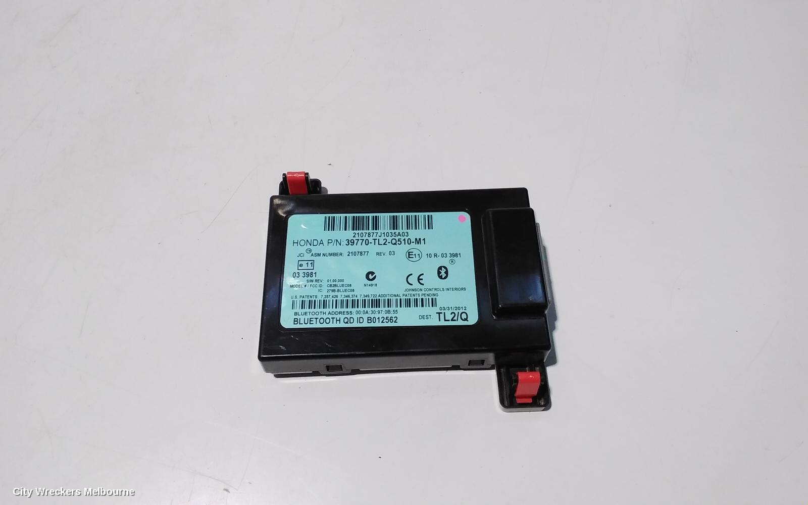 HONDA ACCORD, 8TH GENERATION 02/2008 - 04/2013, 39770-TL2-Q510-M1 BLUETOTH: 92677