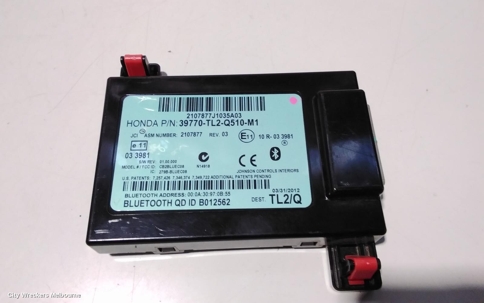 HONDA ACCORD, 8TH GENERATION 02/2008 - 04/2013, 39770-TL2-Q510-M1 BLUETOTH: 92677