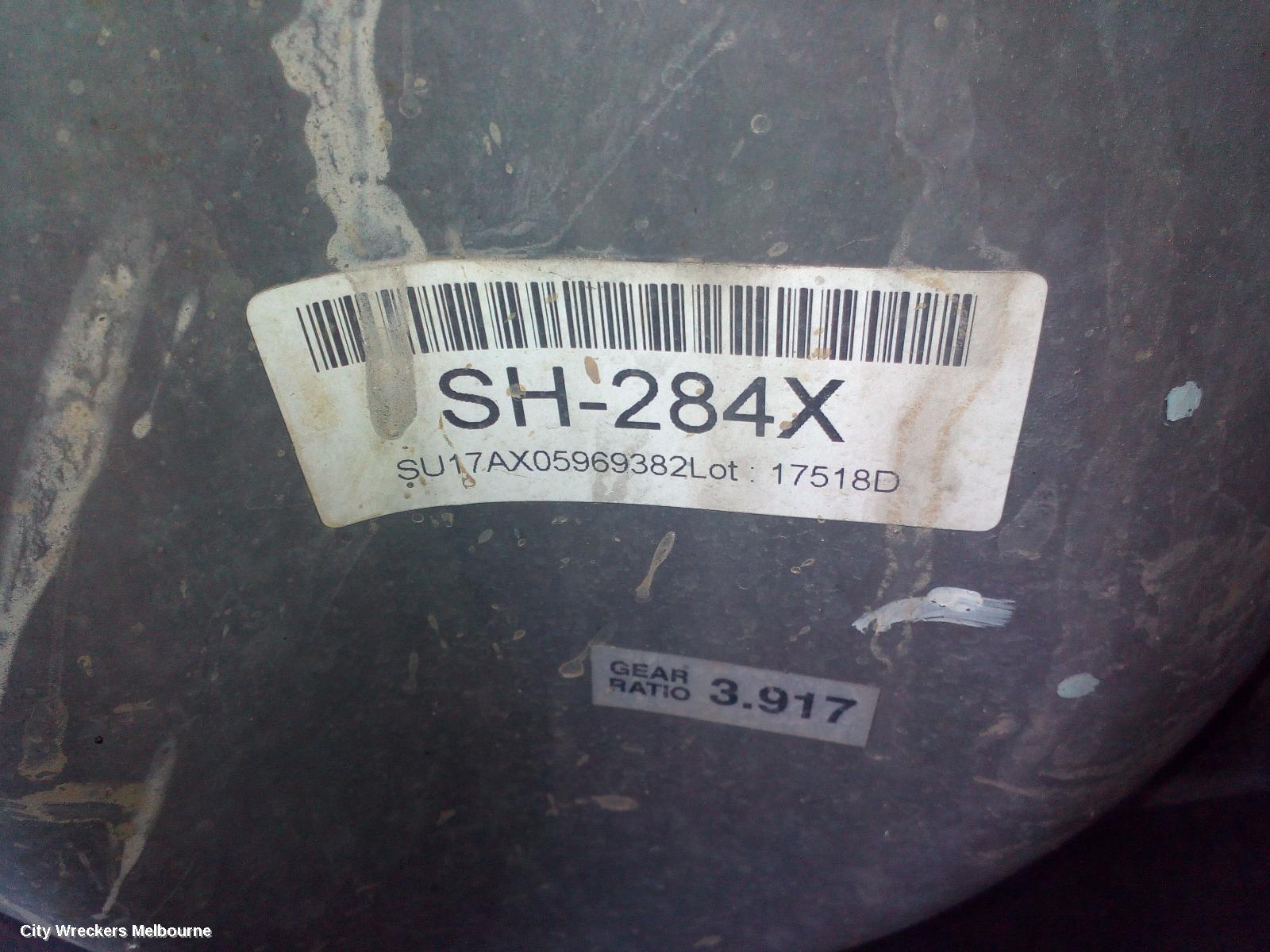 MITSUBISHI TRITON REAR DIFF ASSEMBLY, 2.4, DIESEL, AUTO T/M, 2WD/4WD, MQ, 3.917 RATIO, NON DIFF LOCK TYPE, 04/2015 ONWARDS