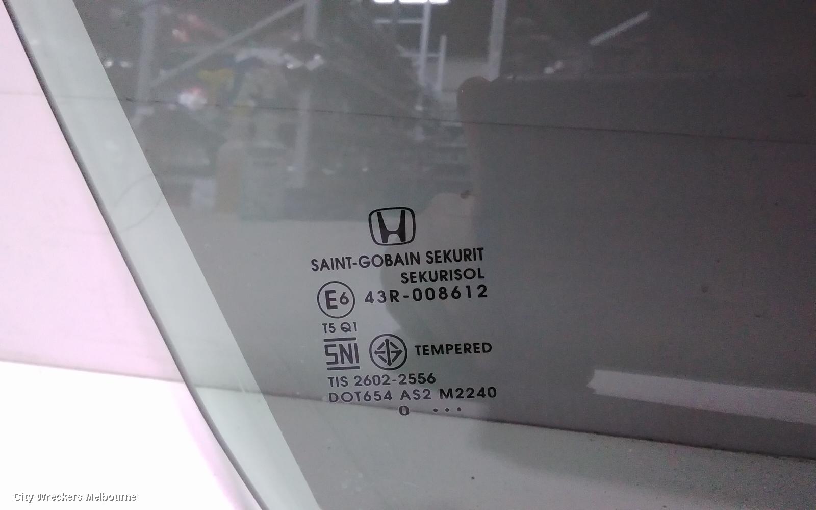 HONDA JAZZ RIGHT FRONT DOOR WINDOW, GK/GF, 07/2014 - 12/2020