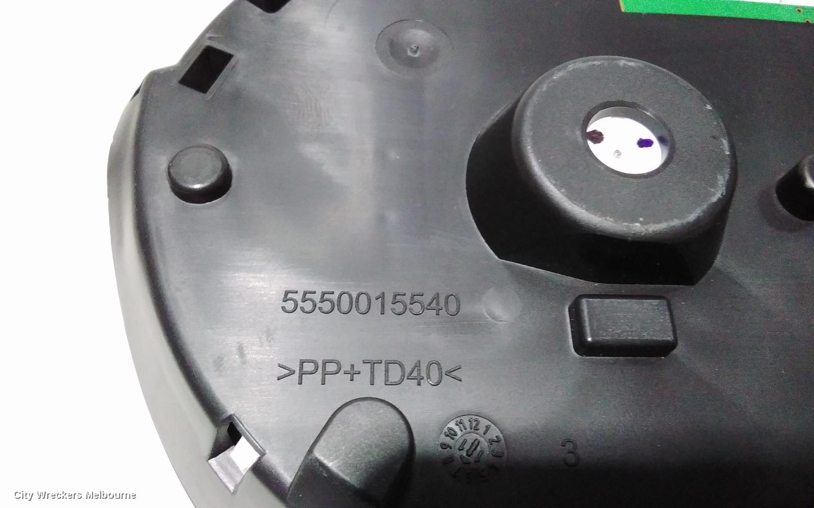 PEUGEOT 308 INSTRUMENT CLUSTER, T7, VIN# ...4C5FVA, 09/2007 - 12/2013