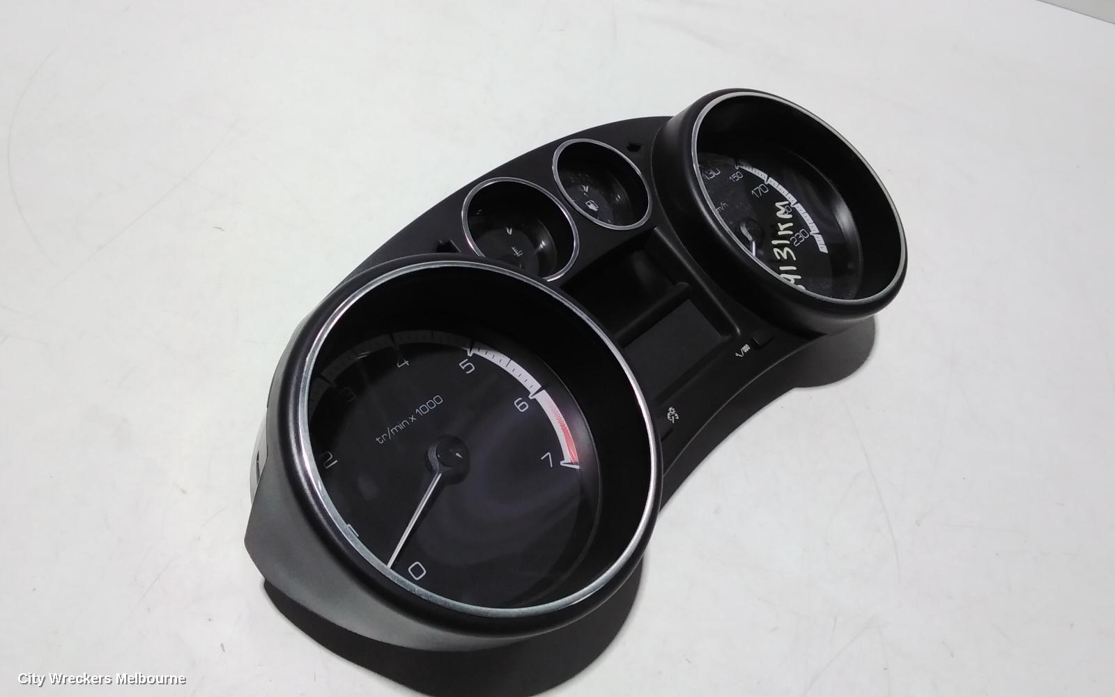 PEUGEOT 308 INSTRUMENT CLUSTER, T7, VIN# ...4C5FVA, 09/2007 - 12/2013