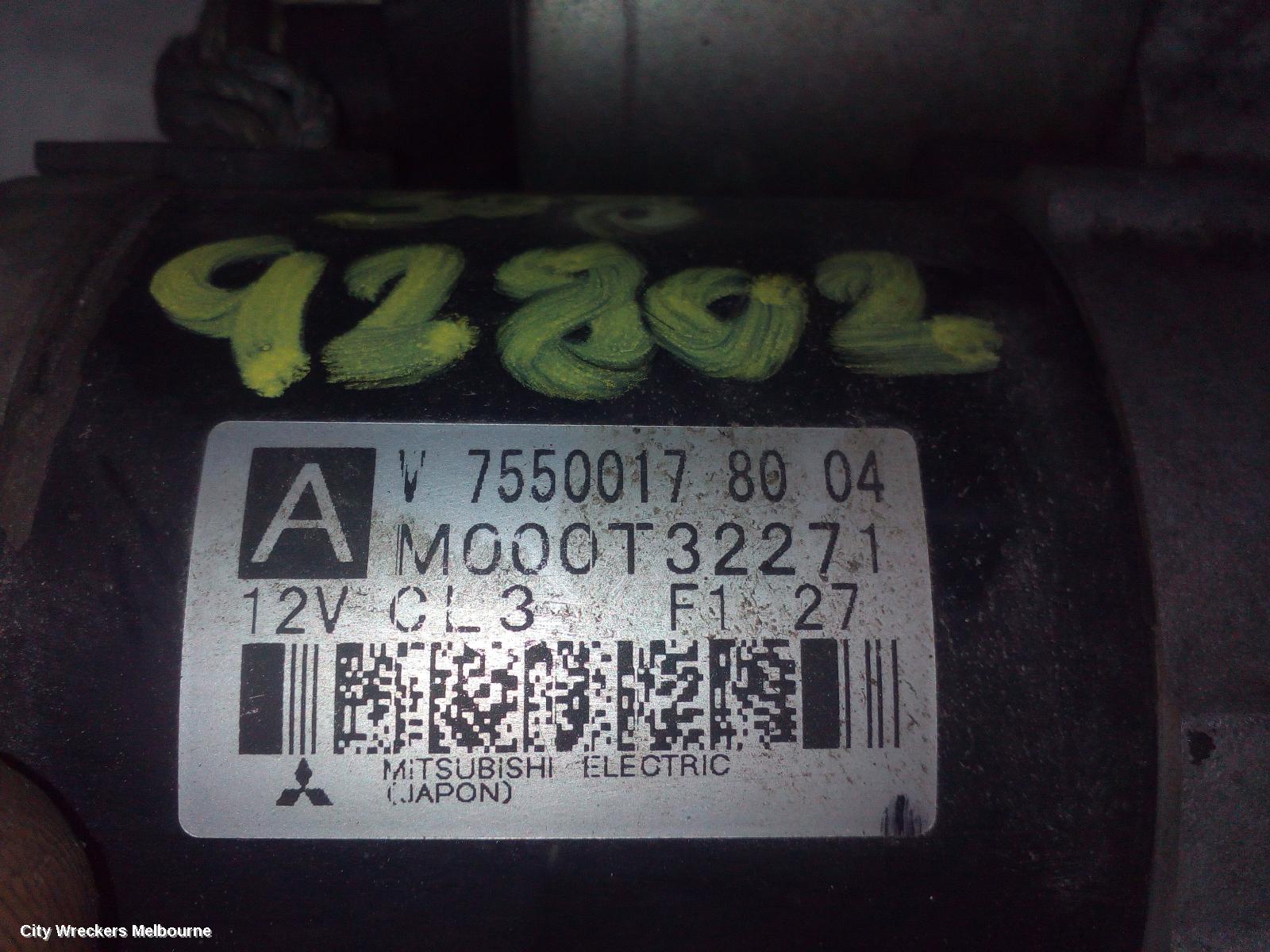 PEUGEOT 308 STARTER, DIESEL, 1.6, P/N M000T22471/M000T22473, T7, 09/2007 - 09/2014