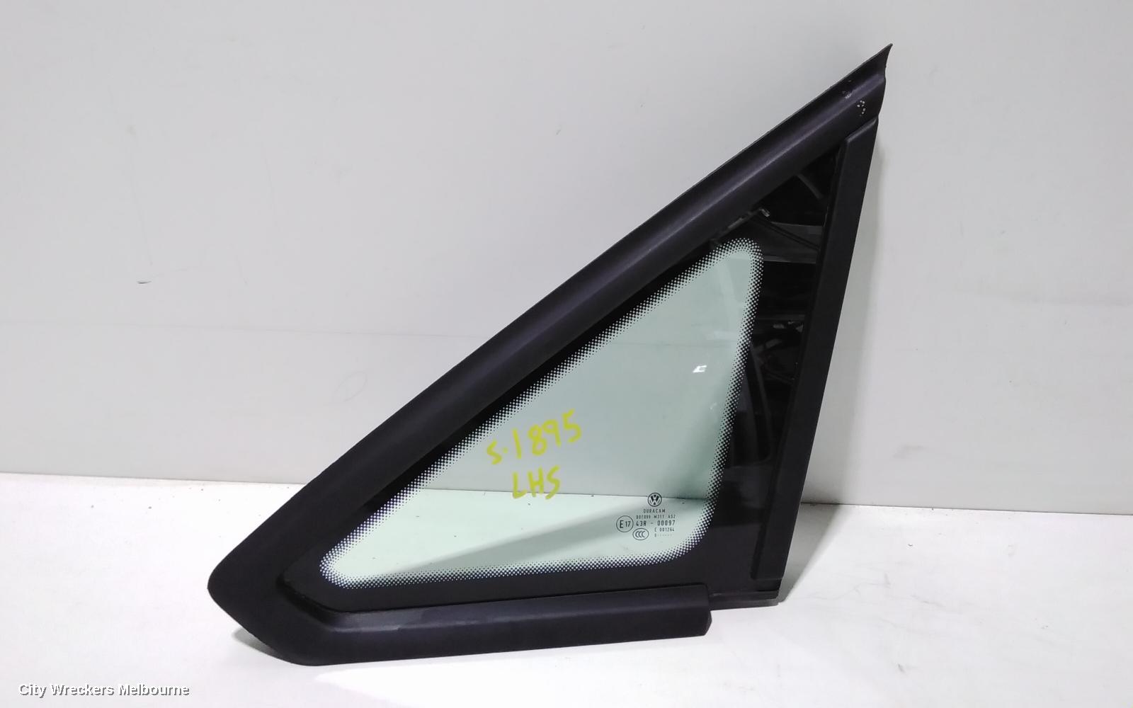 VOLKSWAGEN CADDY LEFT REAR SIDE GLASS, STANDARD TYPE, 2KN, 12/2015 - 02/2021