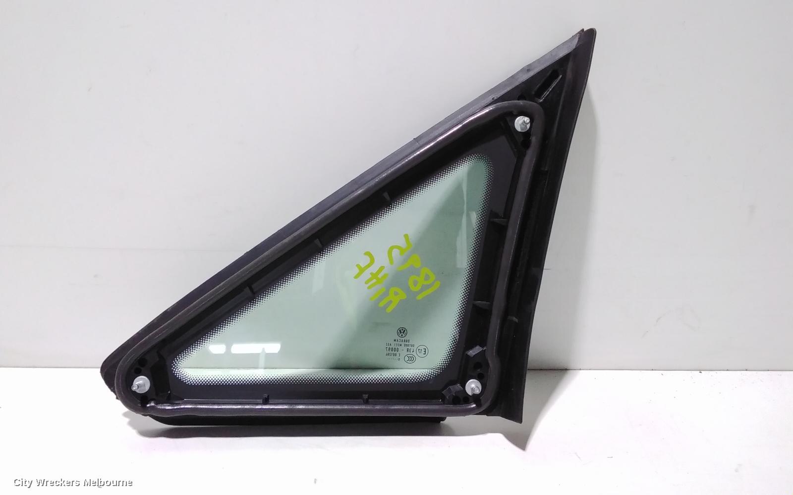 VOLKSWAGEN CADDY RIGHT REAR SIDE GLASS, STANDARD TYPE, 2KN, 12/2015 - 02/2021