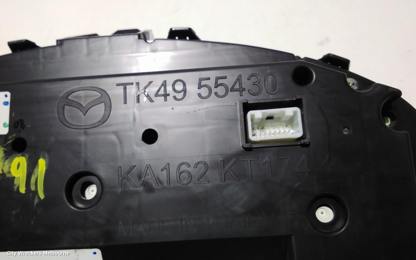 MAZDA CX9 INSTRUMENT CLUSTER, TC, 07/2016 ONWARDS