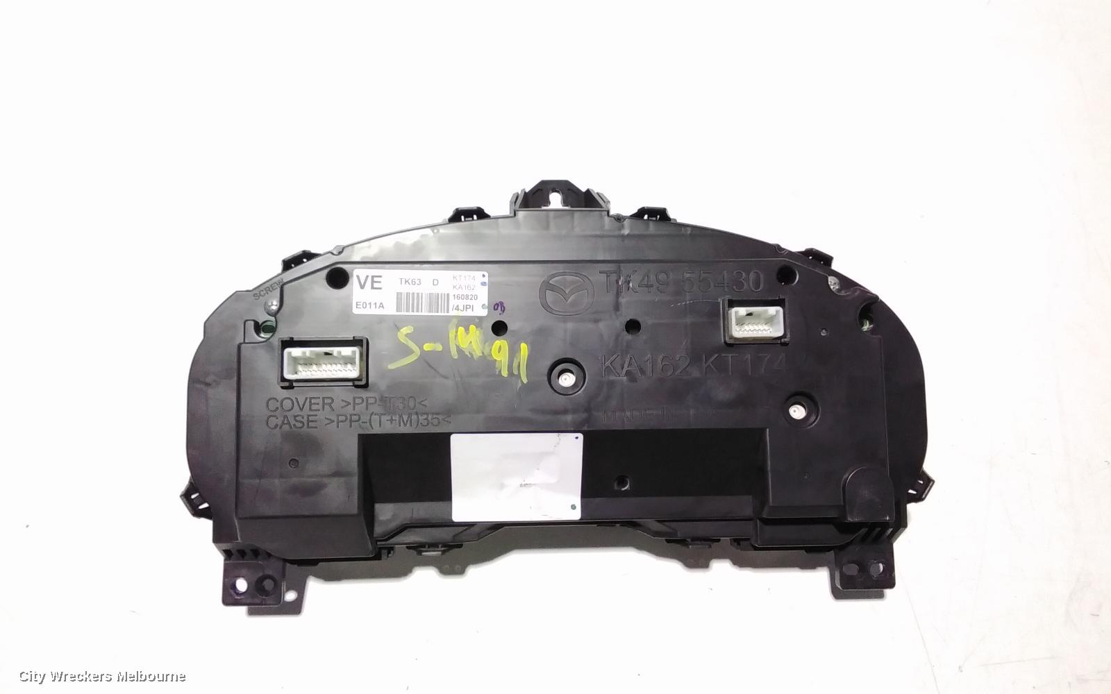 MAZDA CX9 INSTRUMENT CLUSTER, TC, 07/2016 ONWARDS