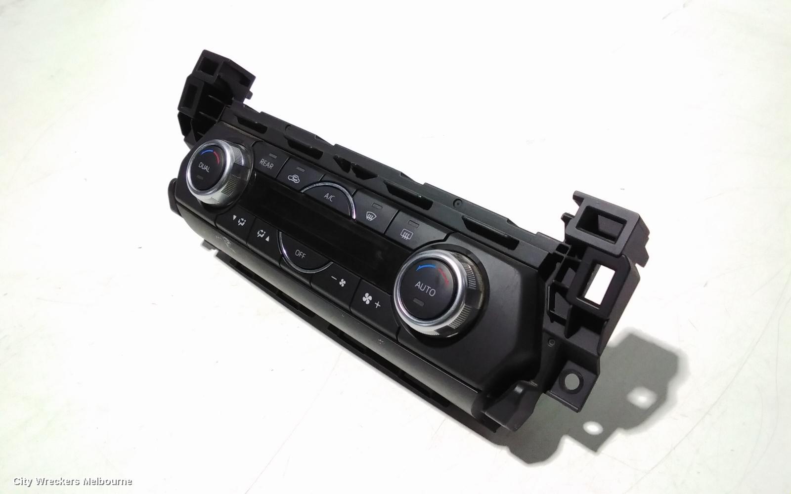 MAZDA CX9 HEATER/AC CONTROLS, FRONT, THREE ZONE CLIMATE CONTROL, HEATED SEAT TYPE, TC, AZAMI TC/TOURING/GT/GT SP, 07/2016 ONWARDS