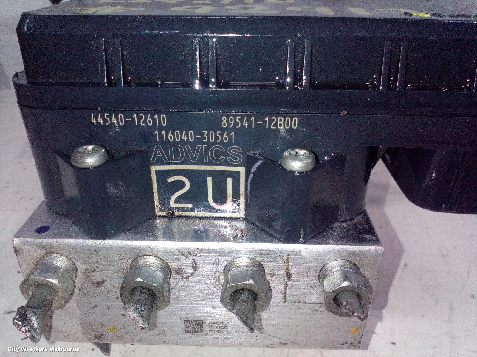 TOYOTA COROLLA ABS PUMP/MODULATOR, ZRE182R, HATCH, NON HYBRID, AUTO T/M, 10/2012 - 03/2015