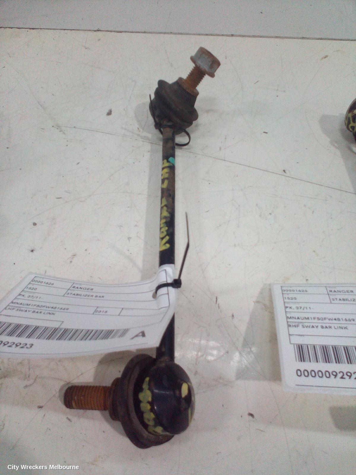 FORD RANGER STABILISER BAR, PX SERIES 1, FRONT STABILIZER LINK ROD (LH SIDE), 07/2011 - 06/2015