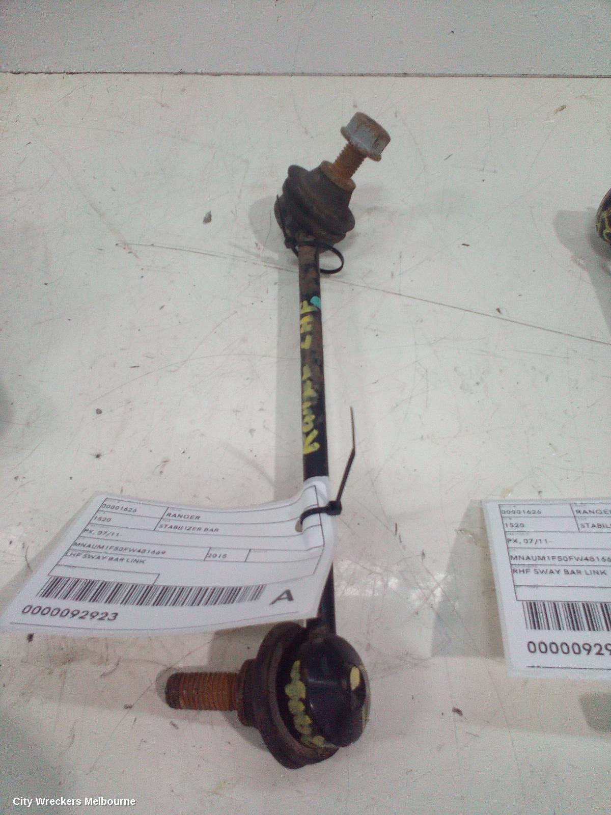 FORD RANGER STABILISER BAR, PX SERIES 1, FRONT STABILIZER LINK ROD (LH SIDE), 07/2011 - 06/2015