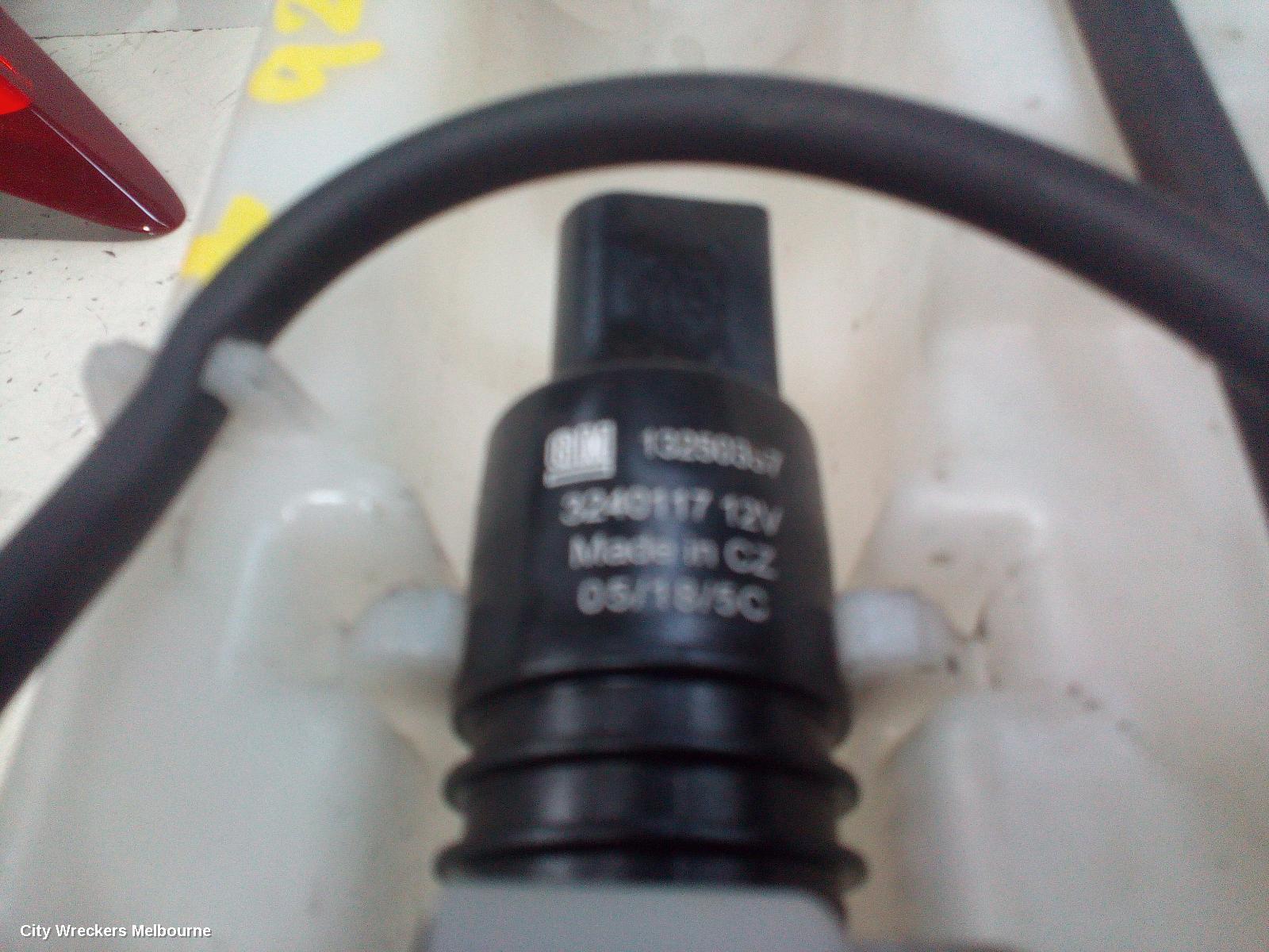 HOLDEN TRAX WASHER BOTTLE, WASHER BOTTLE MOTOR, FRONT, TJ SERIES, 08/2013 - 12/2020