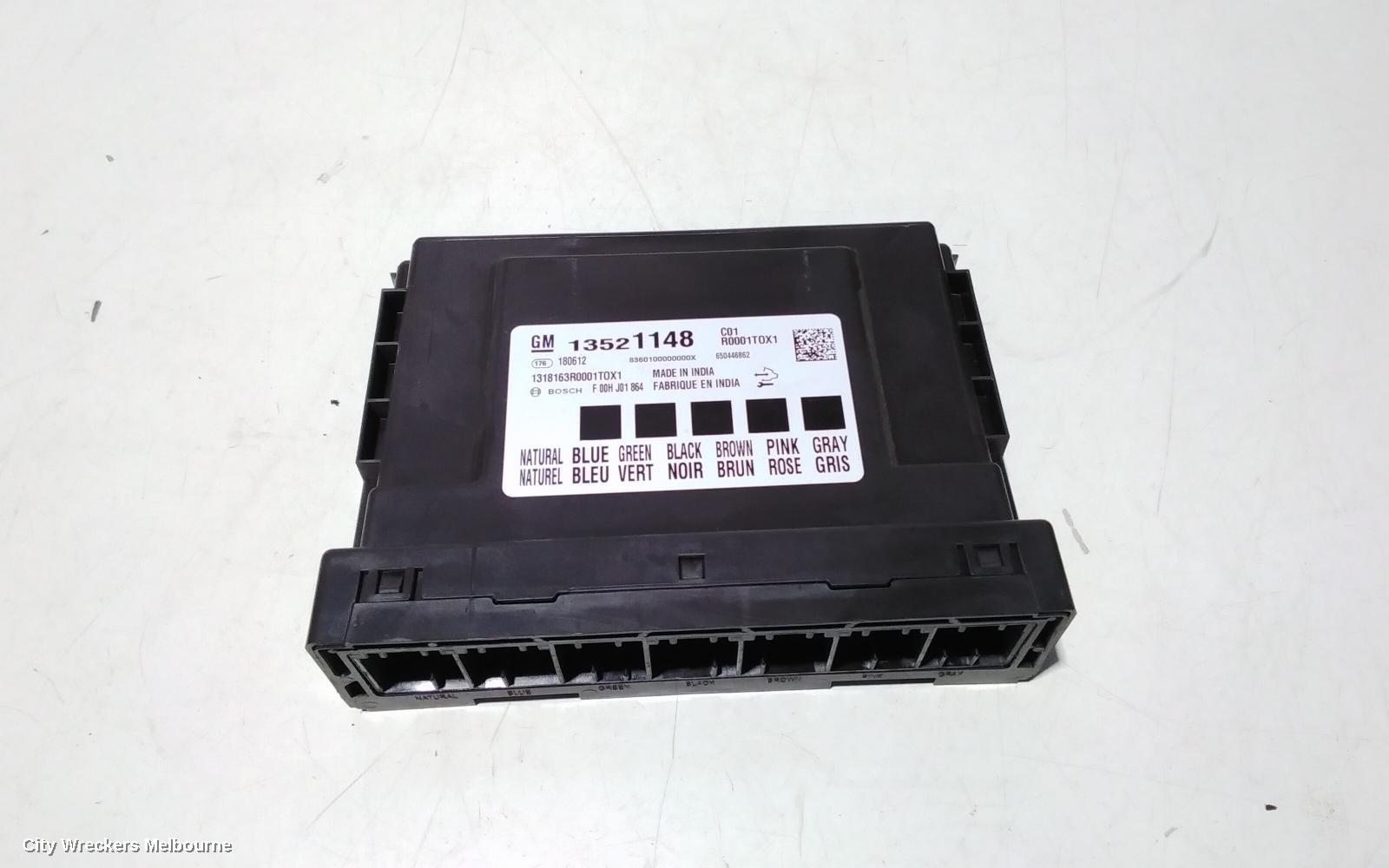HOLDEN TRAX FUSE BOX, UNDER DASH, TJ SERIES, 08/2013 - 12/2020