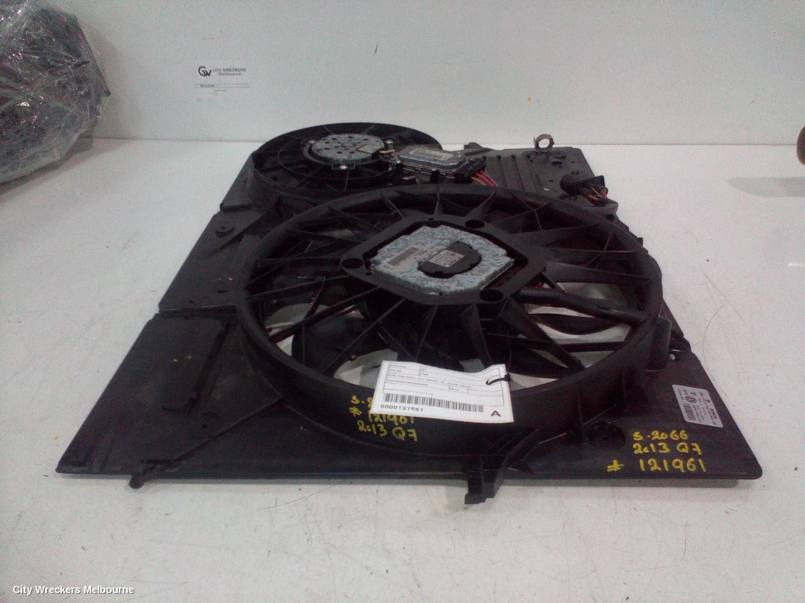 AUDI Q7 FAN, DUAL FAN ASSY, 3.0, DIESEL, 4L, 09/2006 - 08/2015