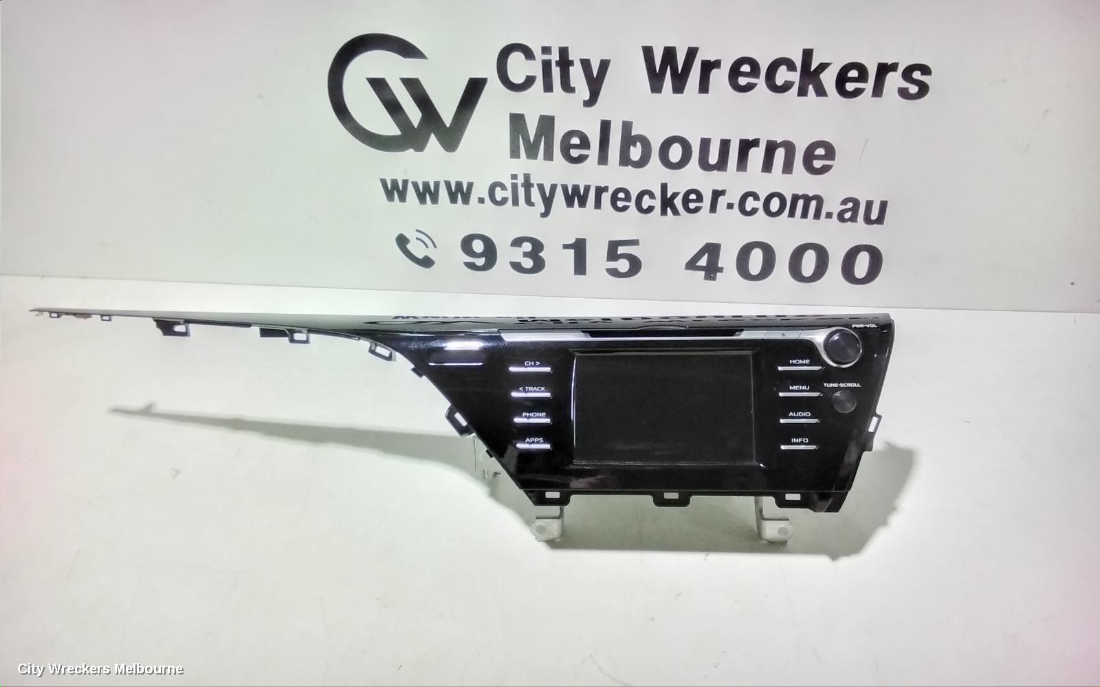 TOYOTA CAMRY RADIO/CD/DVD/SAT/TV, 7IN TOUCHSCREEN, ASCENT, XV70, 09/2017 - 01/2021